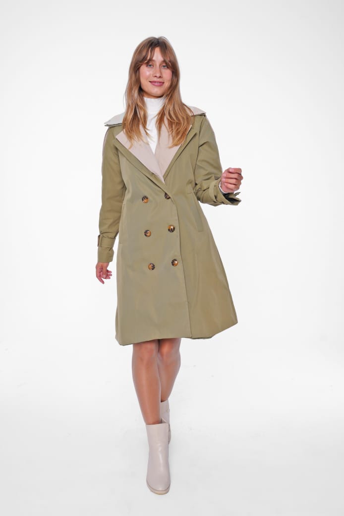 Two-Tone Trench Coat