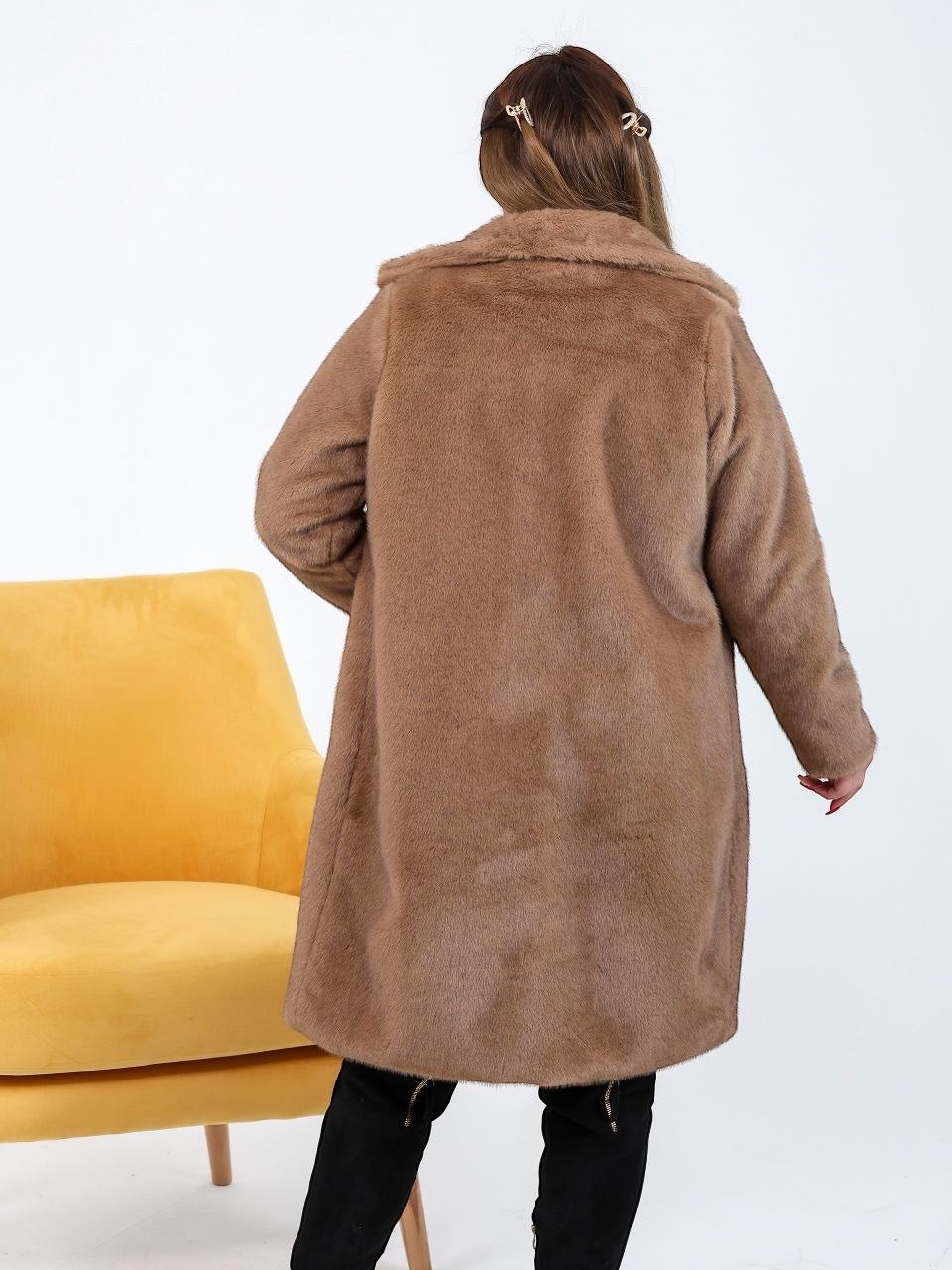 Teddy Hooded Long Coat – DIVA Wear