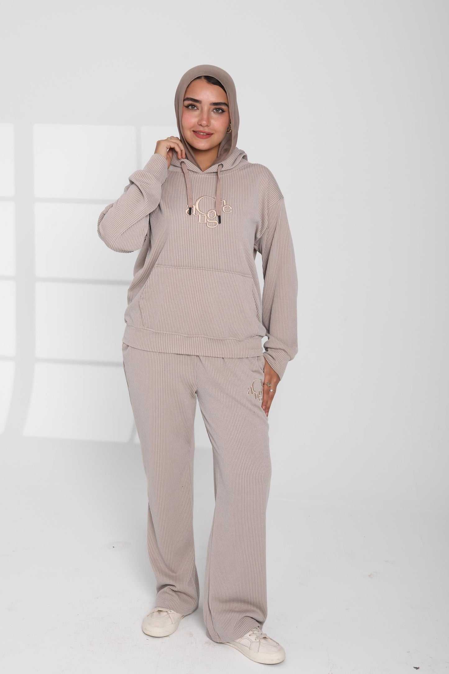 Ribbed Hoodie Lounge Set