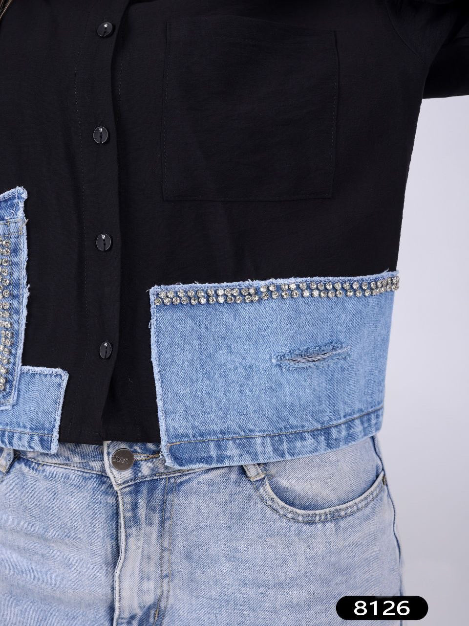 Casual Denim Pocket Shirt