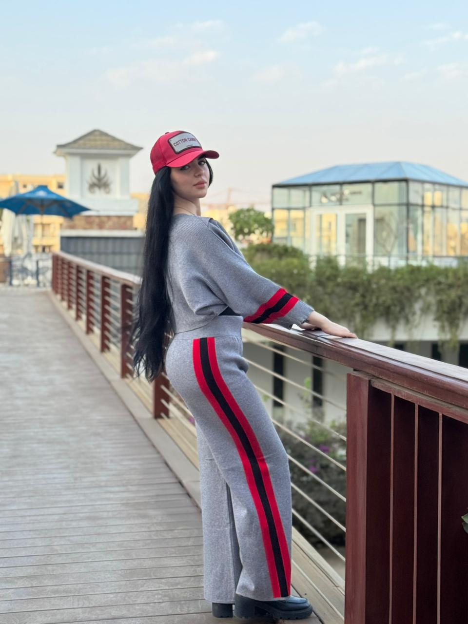Two-Piece Striped Tracksuit
