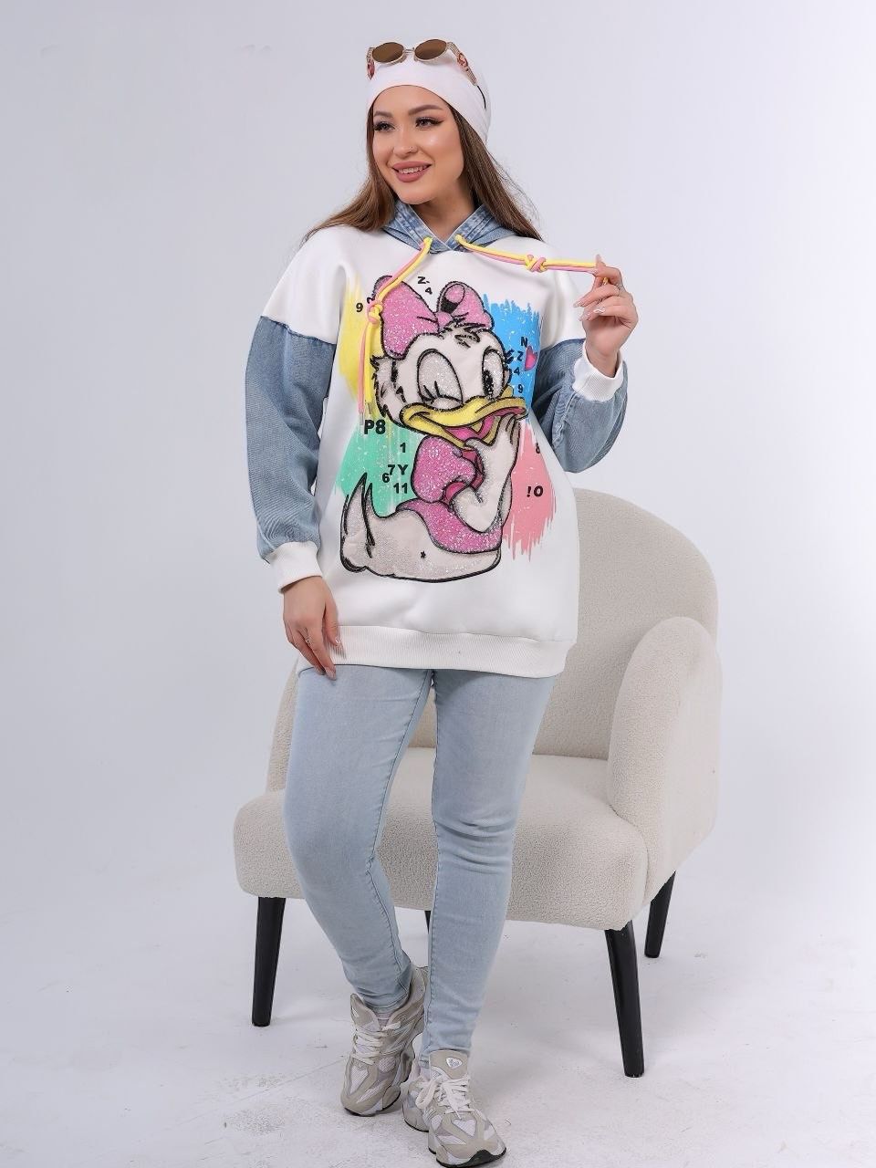 Daisy Duck Oversized Hoodie