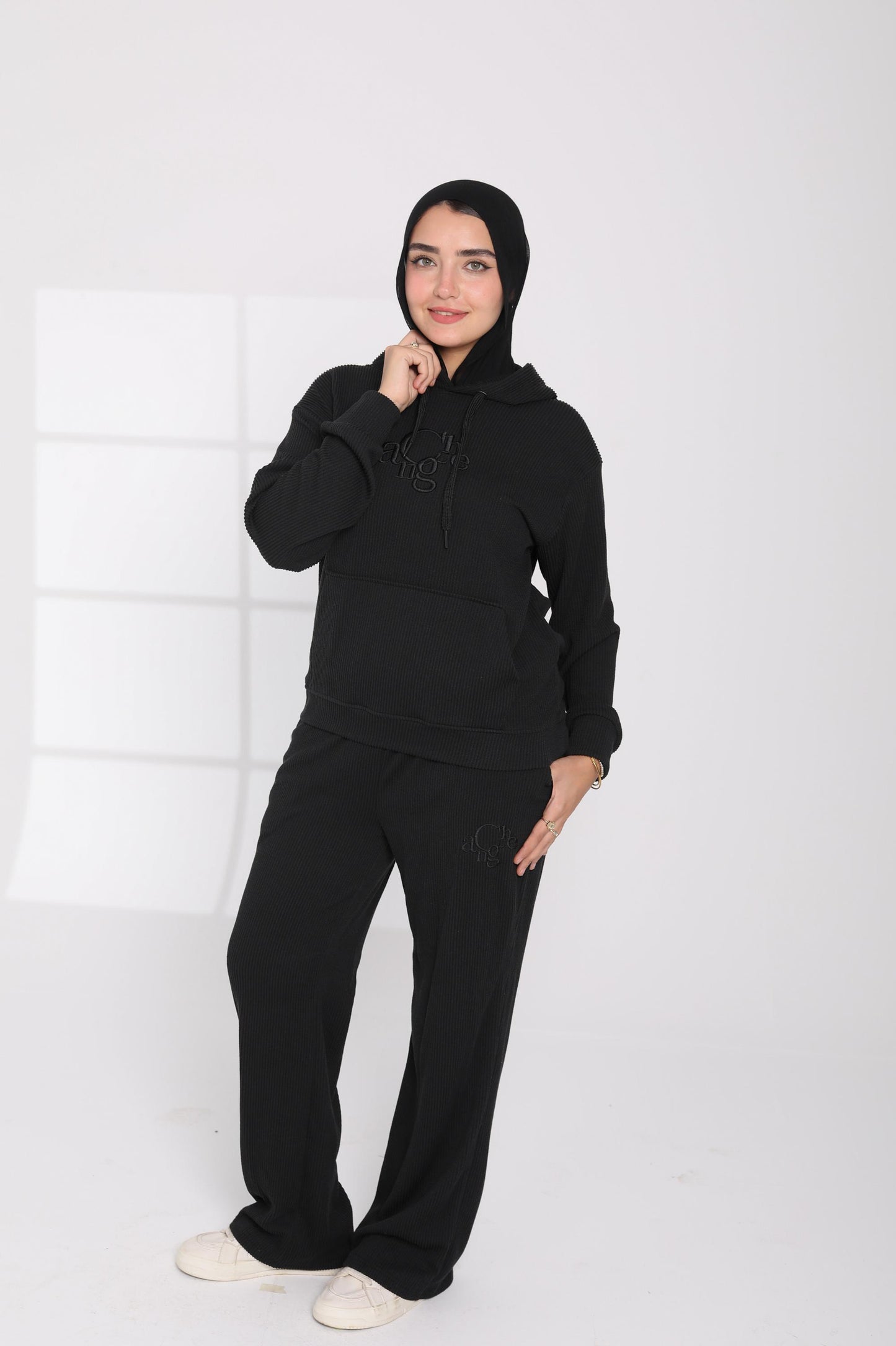 Ribbed Hoodie Lounge Set