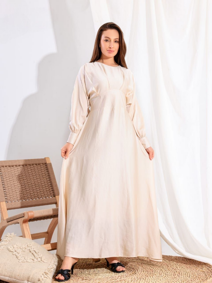 A satin dress designed to highlight your femininity and charm