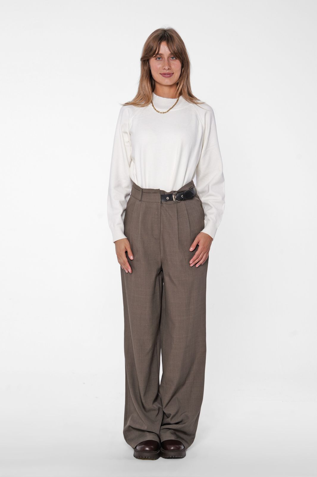 High-Waist Wide-Leg Pants