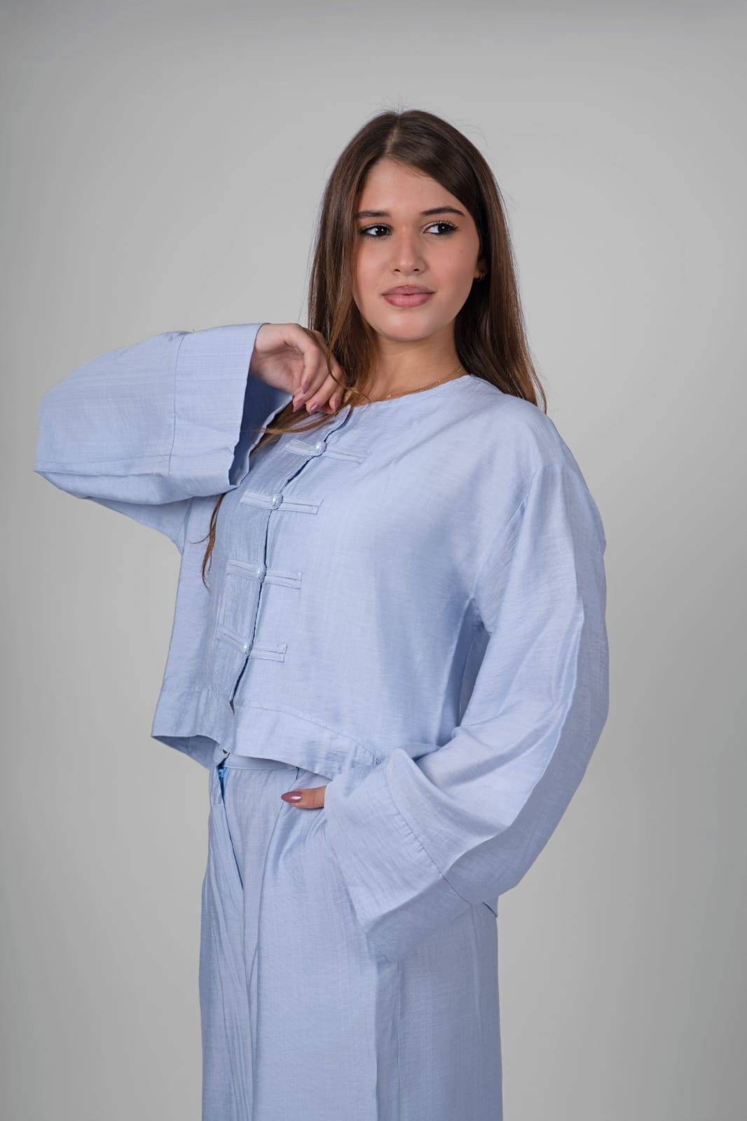 Button Detail Suit