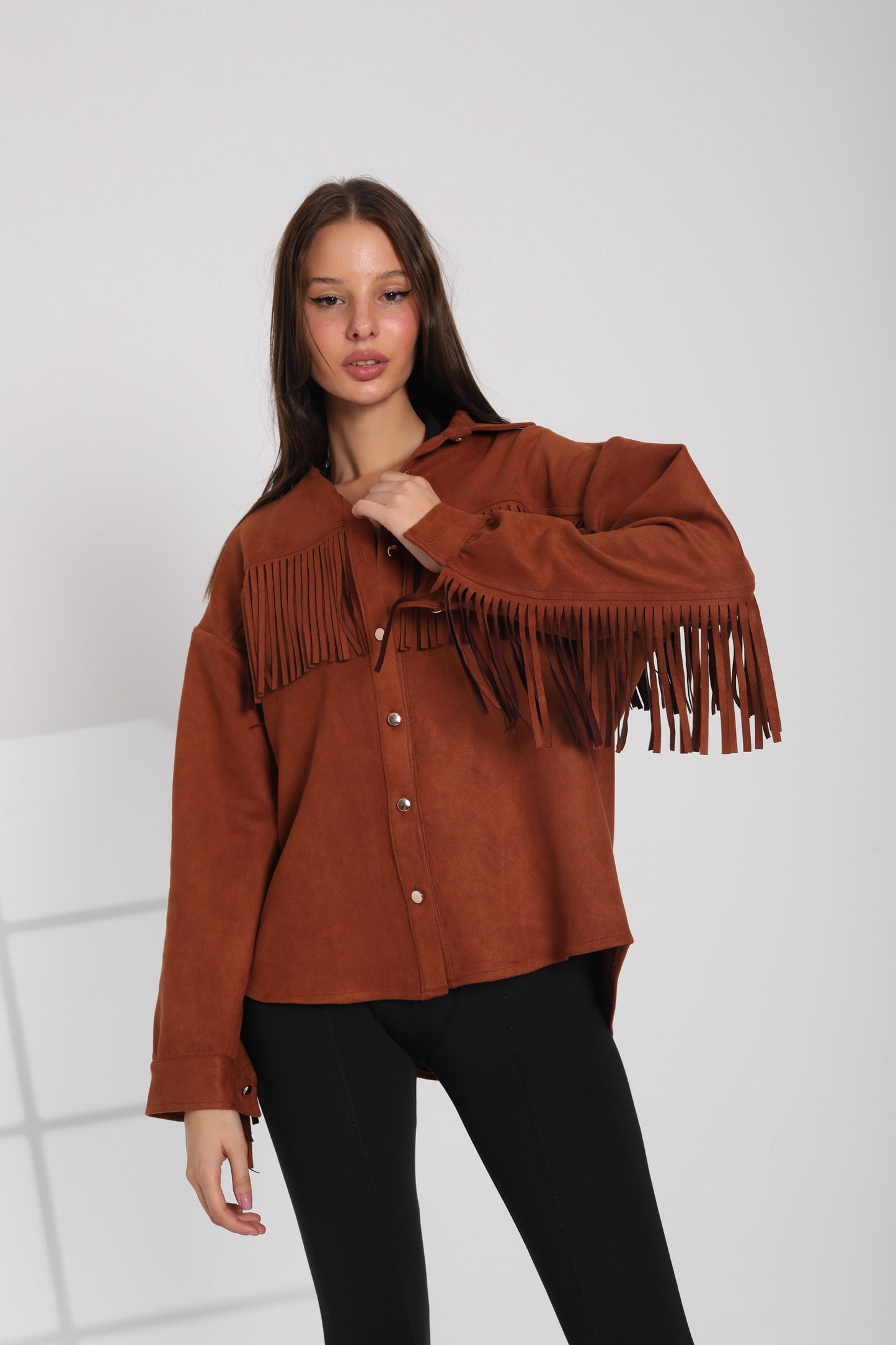Fringe Suede Shirt