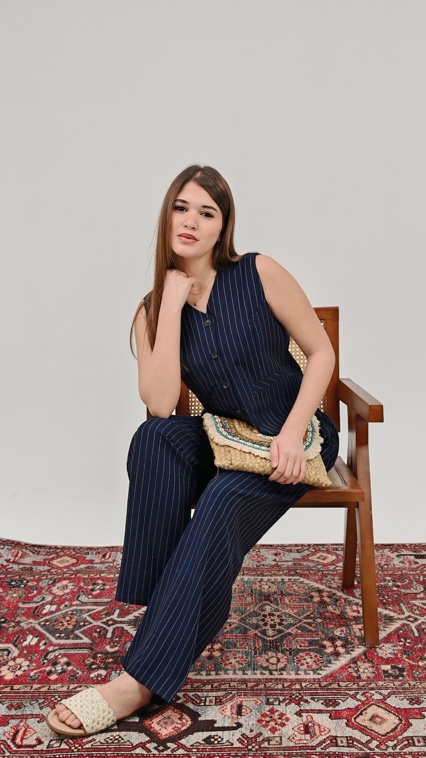 Product Name:
Striped Tailored Vest & Pants Set