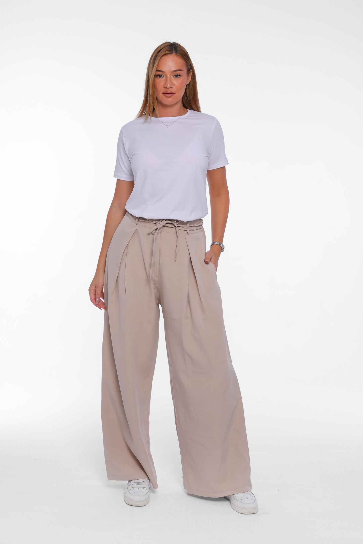 High-Waist Wide Leg Pants