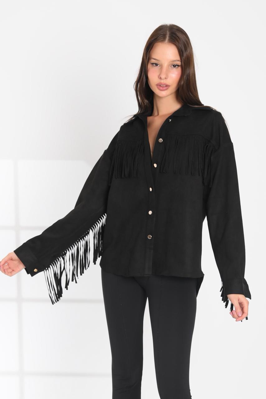 Fringe Suede Shirt