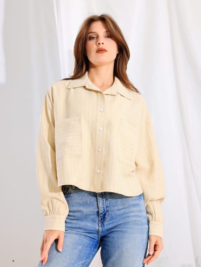 Simple striped shirt with a classic vibe