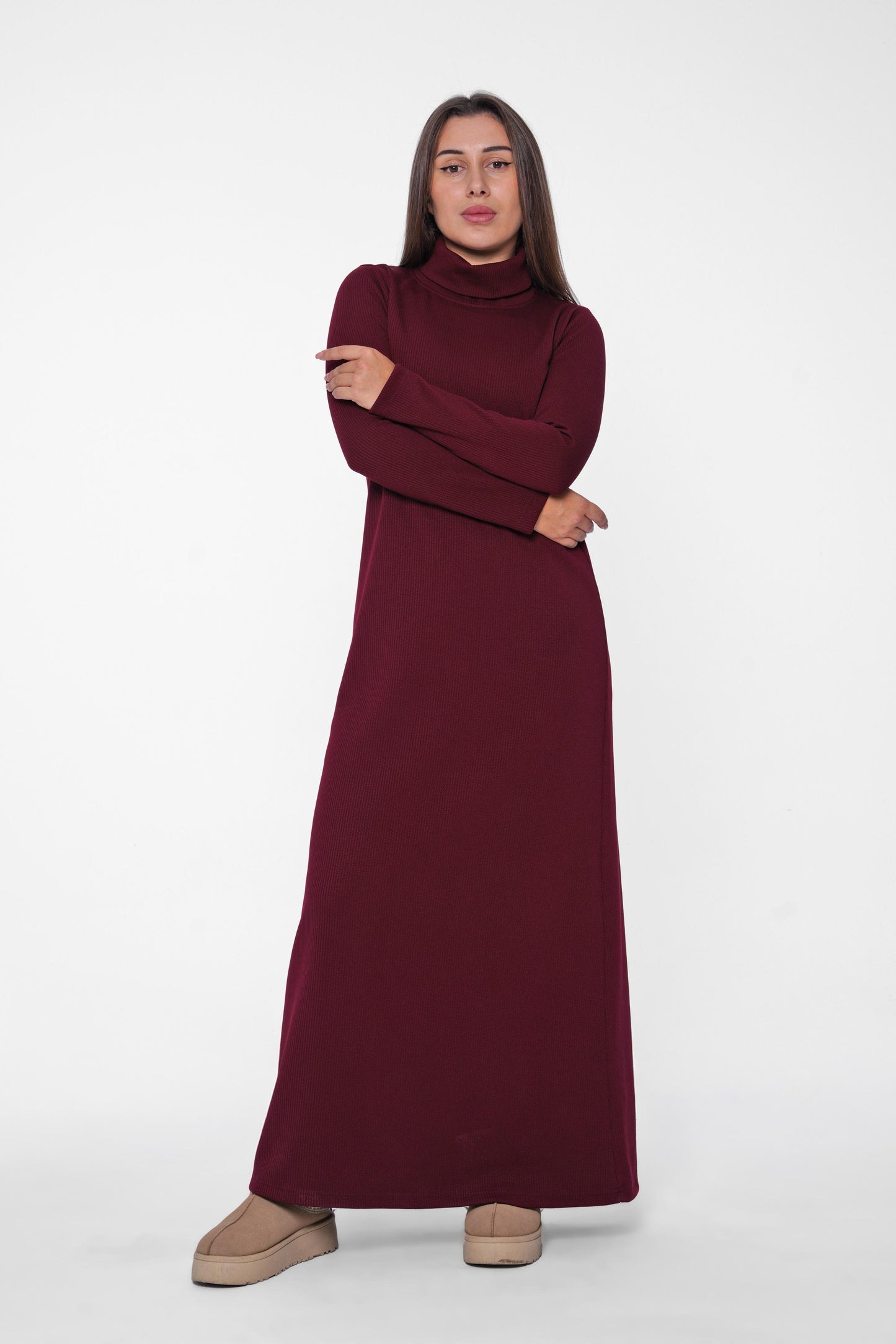 Ribbed Knit Maxi Dress