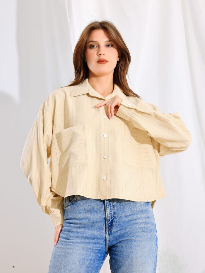 Simple striped shirt with a classic vibe