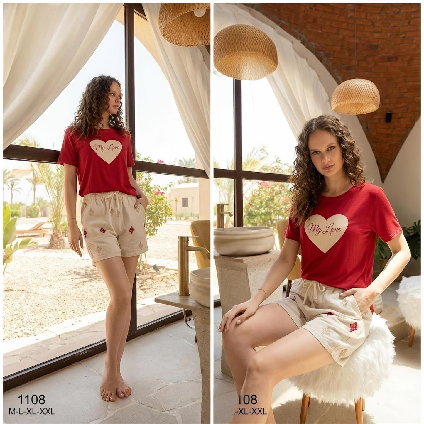 Butterfly Home Short Set