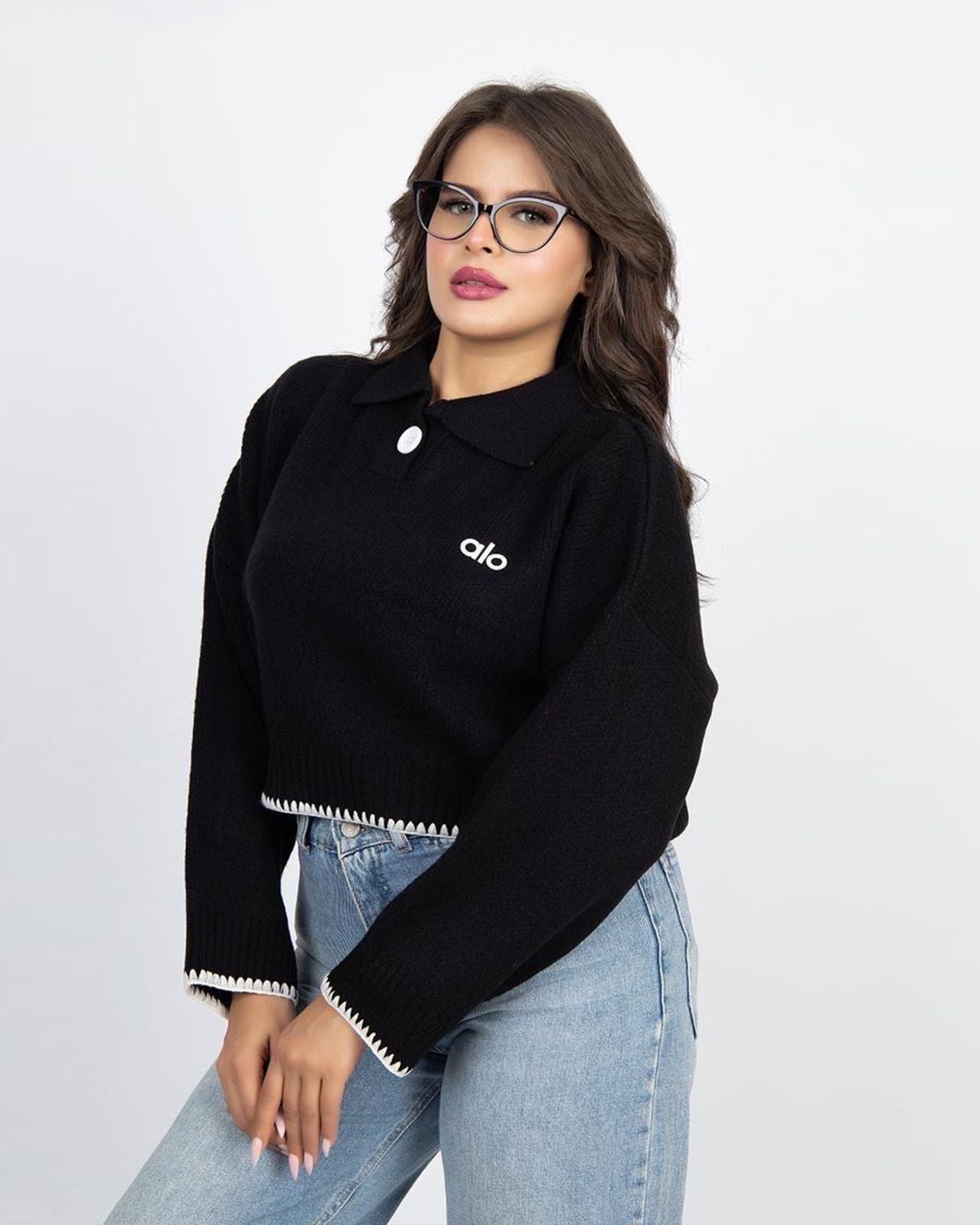 Knitted Polo Sweater