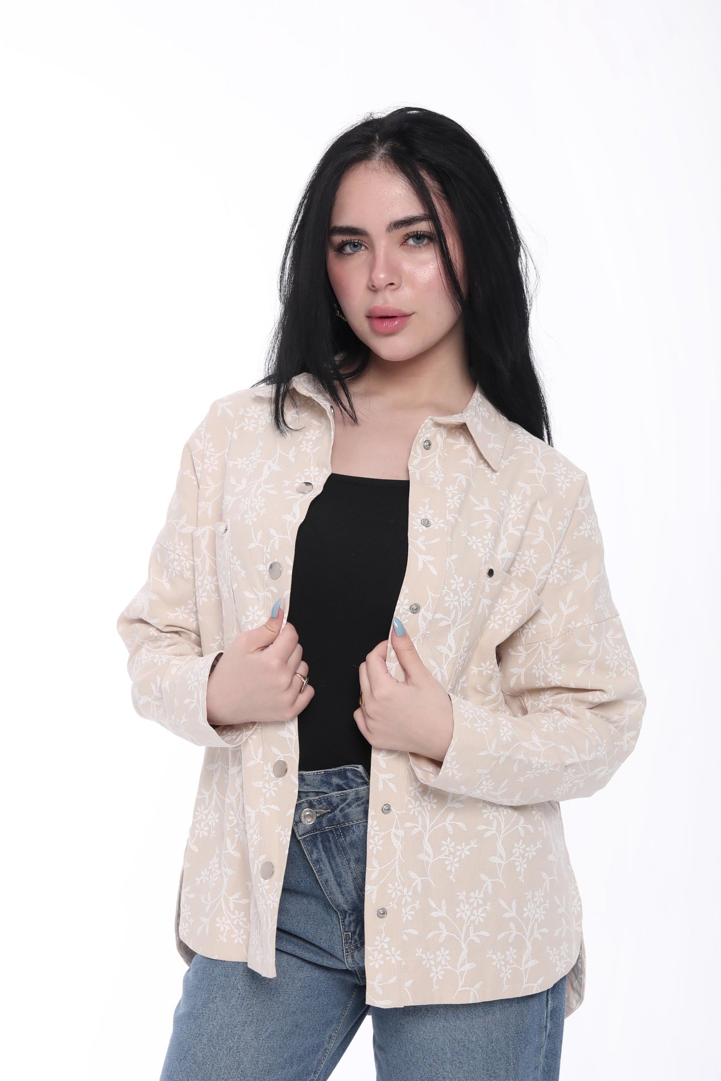 Beige Blossom Shirt