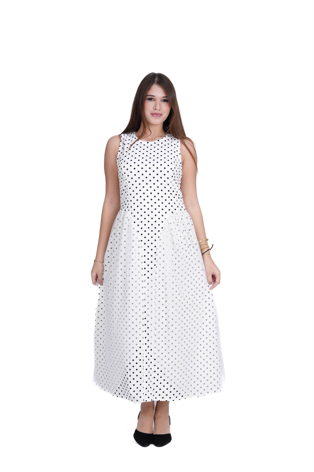 Polka Dot Midi Dress
