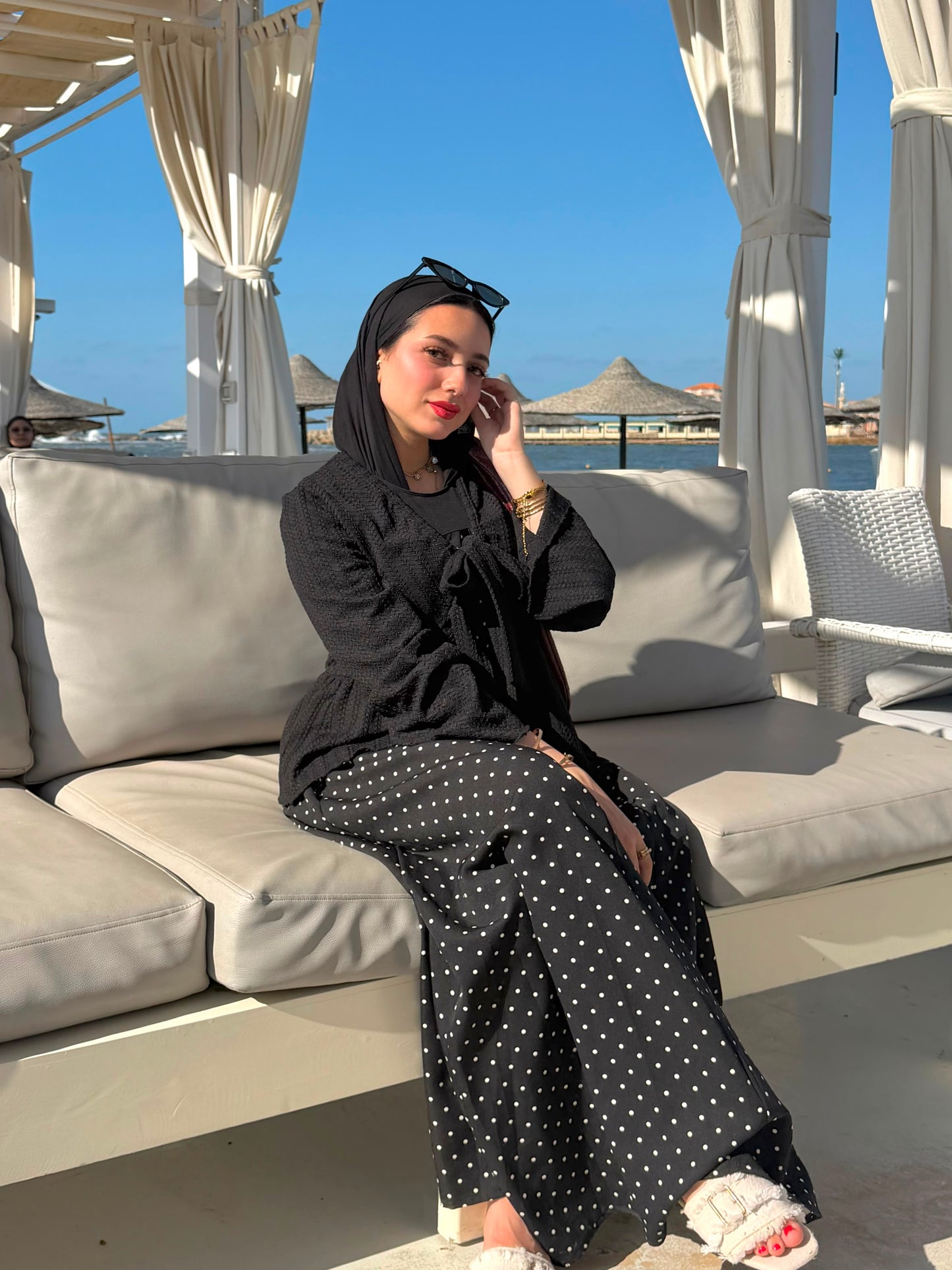 Polka Dot Maxi Dress