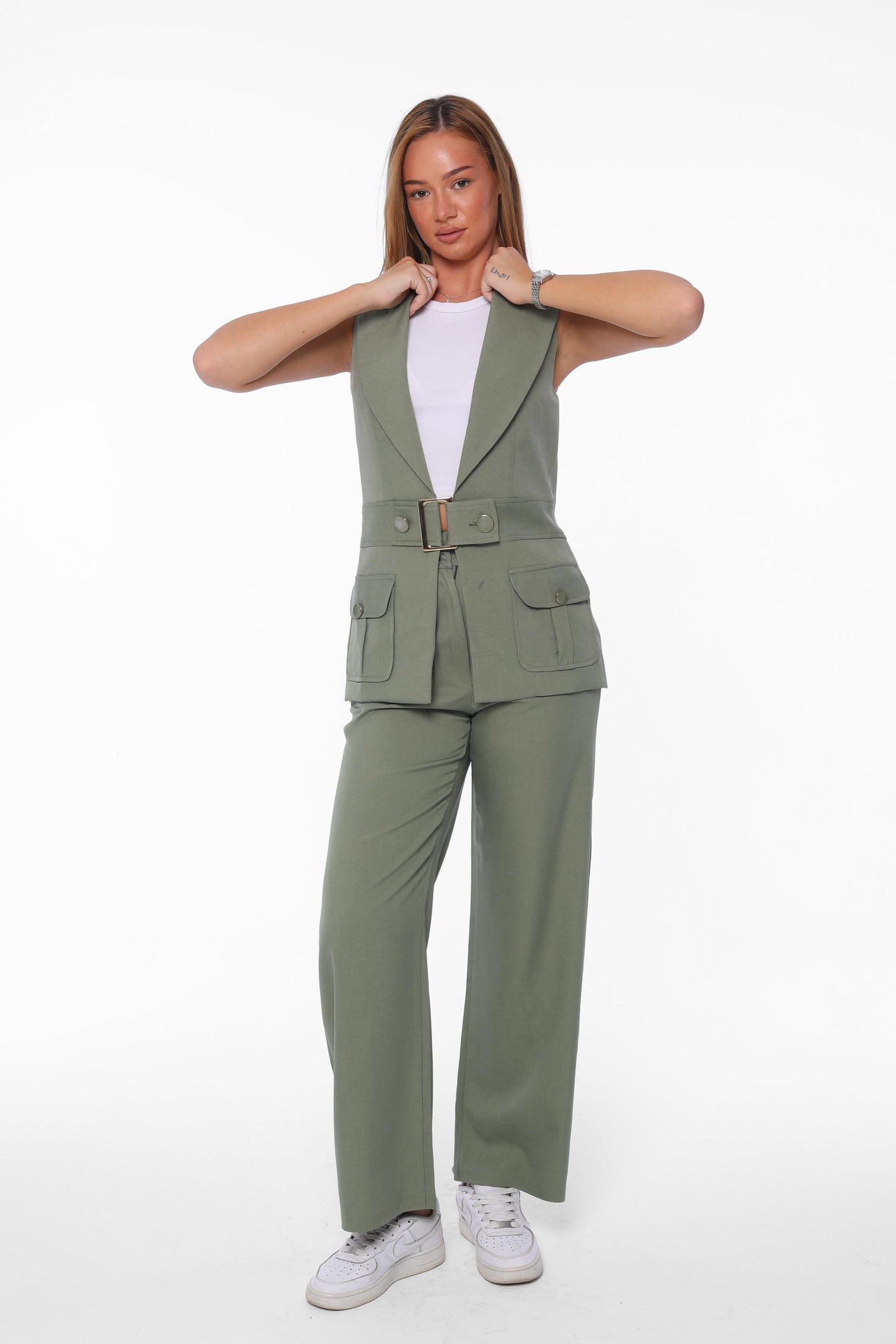 Belted Utility Suit