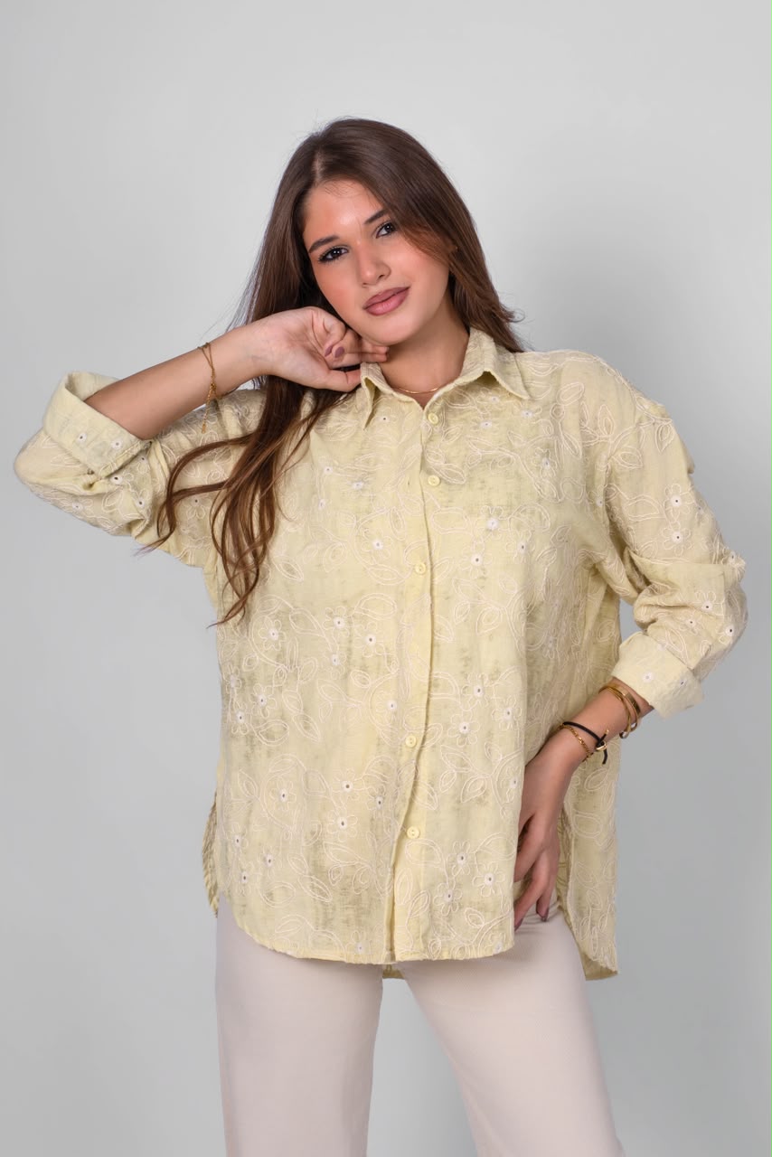 Embroidered Cotton Shirt