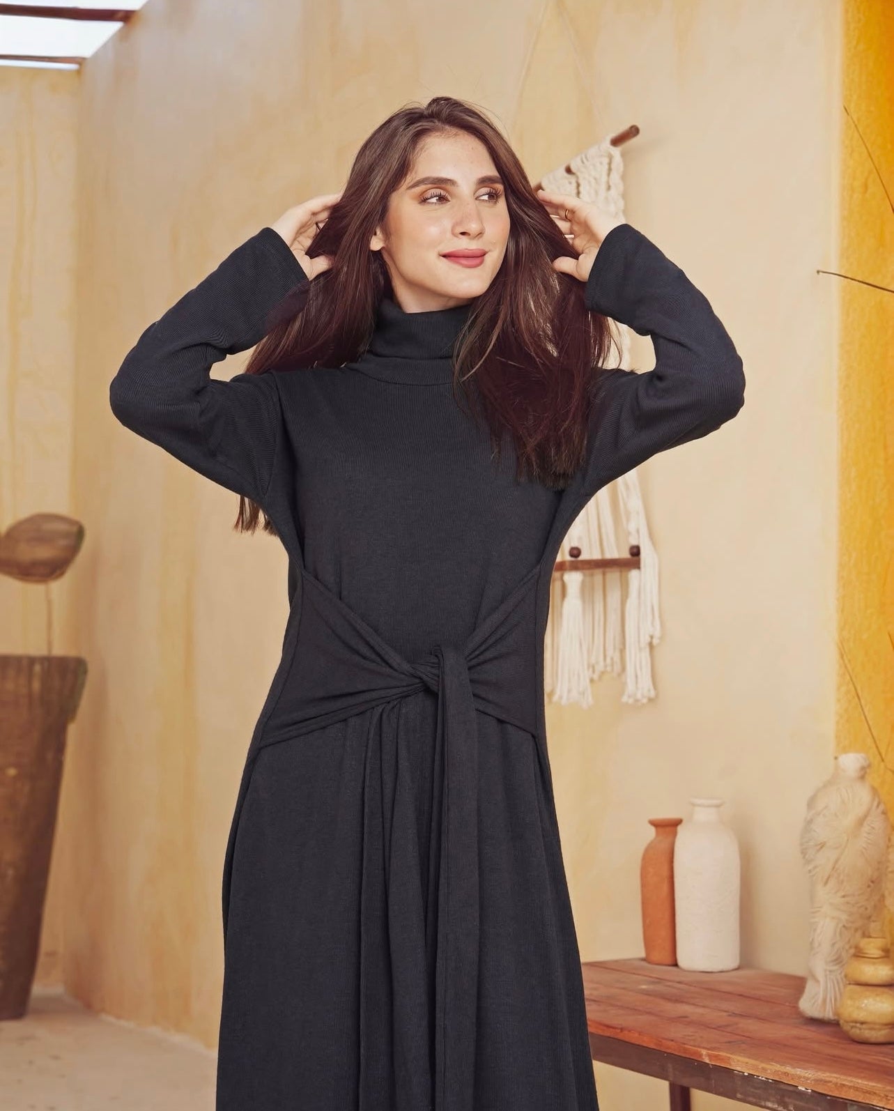 Tie-Waist Maxi Dress