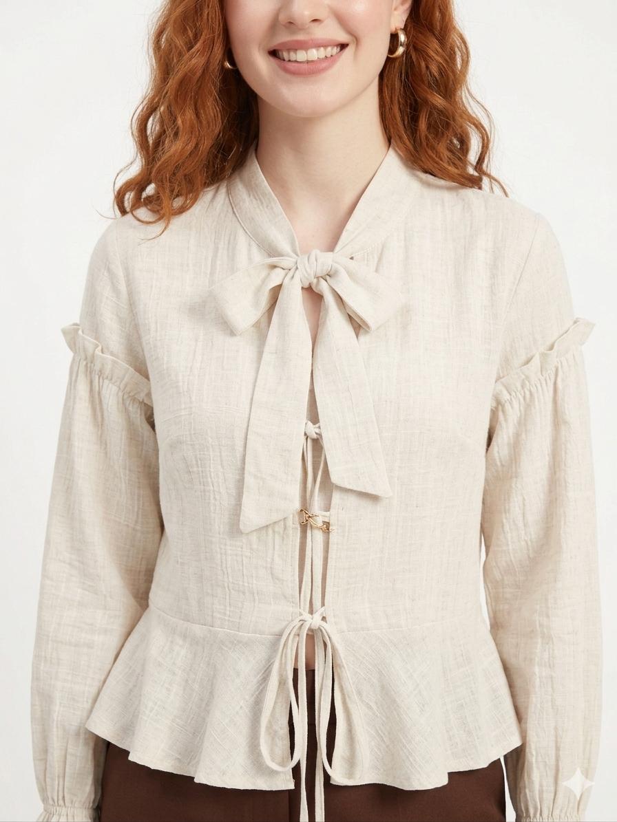 Tie Front Blouse