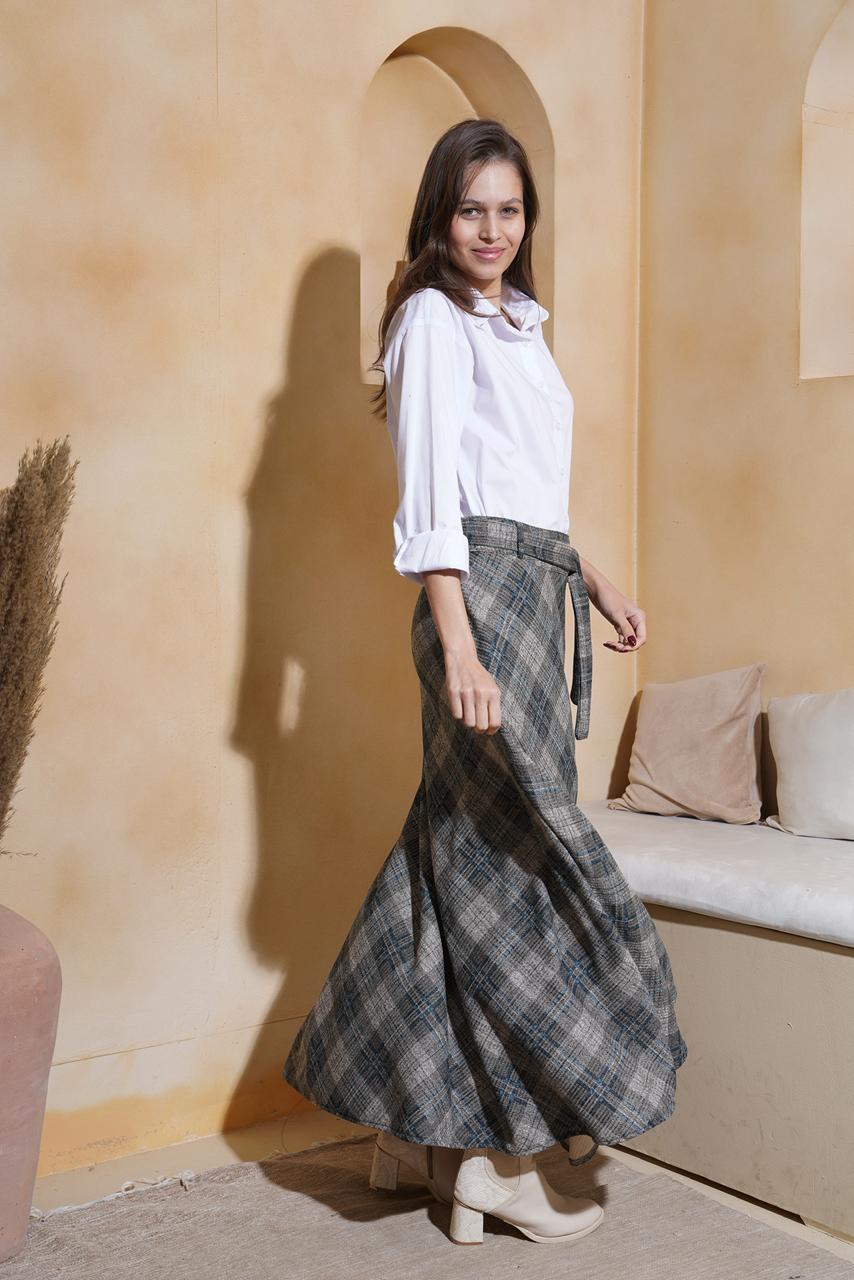 Plaid Maxi Skirt