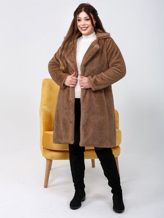 Teddy Hooded Long Coat – DIVA Wear
