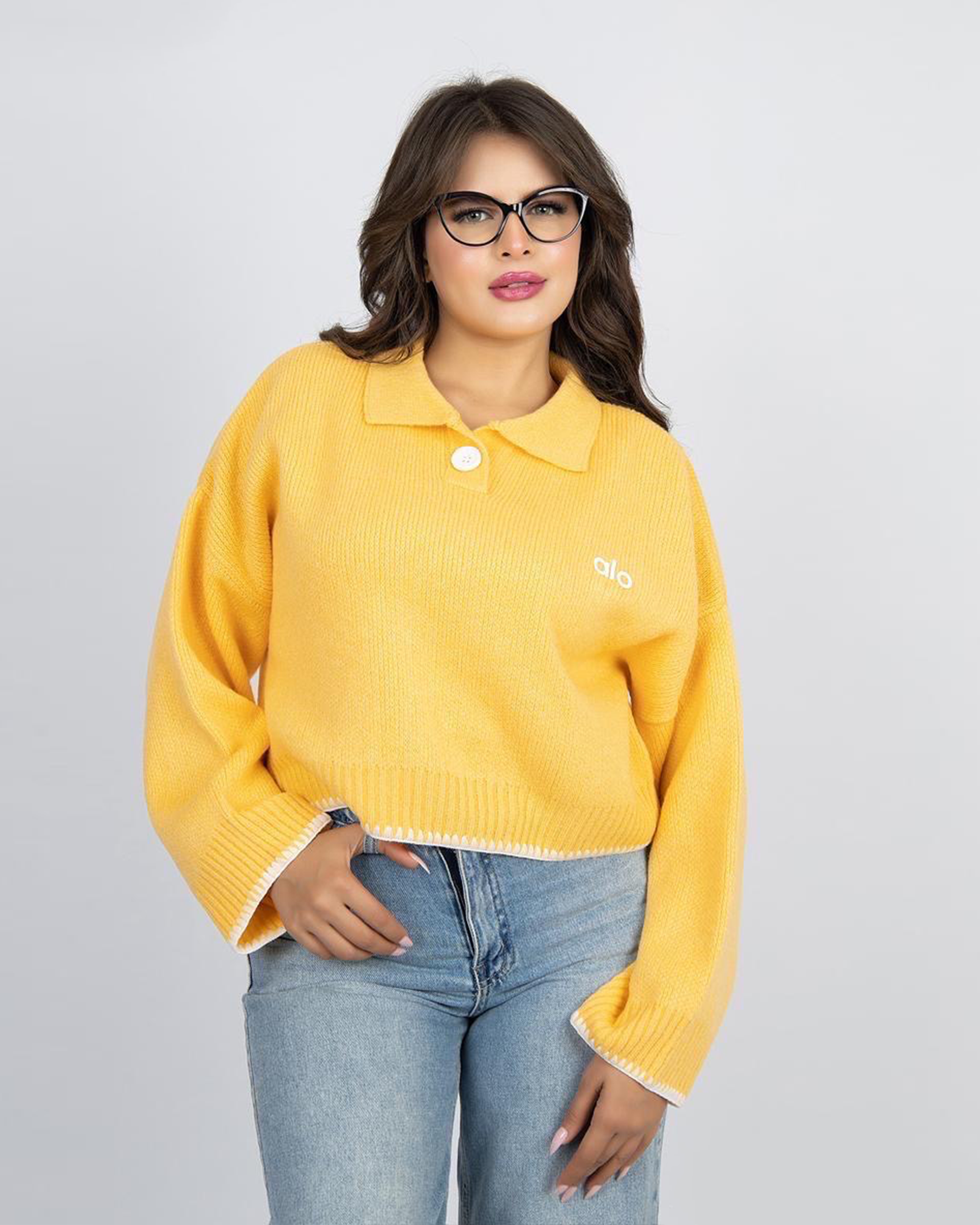 Knitted Polo Sweater