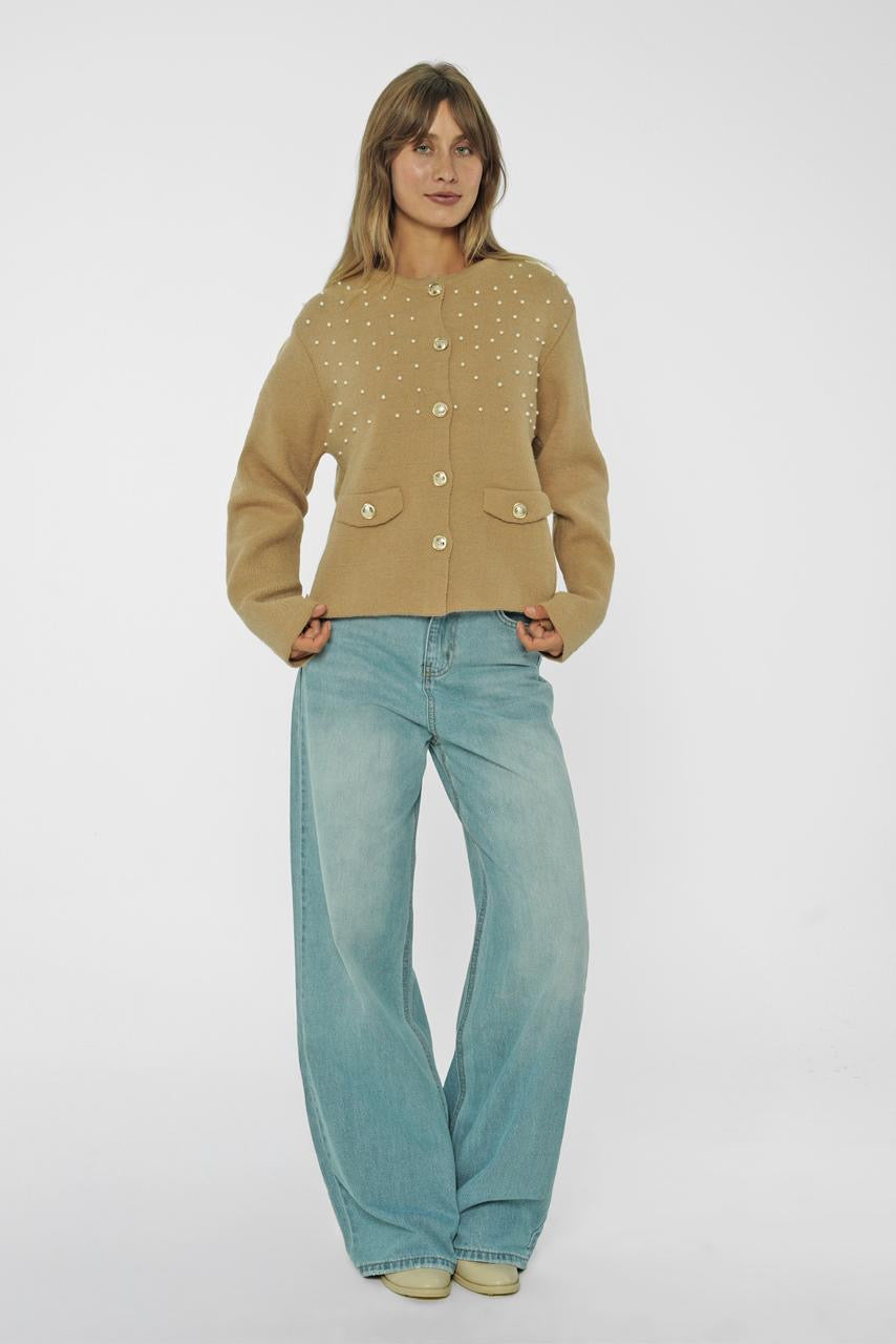 Pearl Button Knit Cardigan