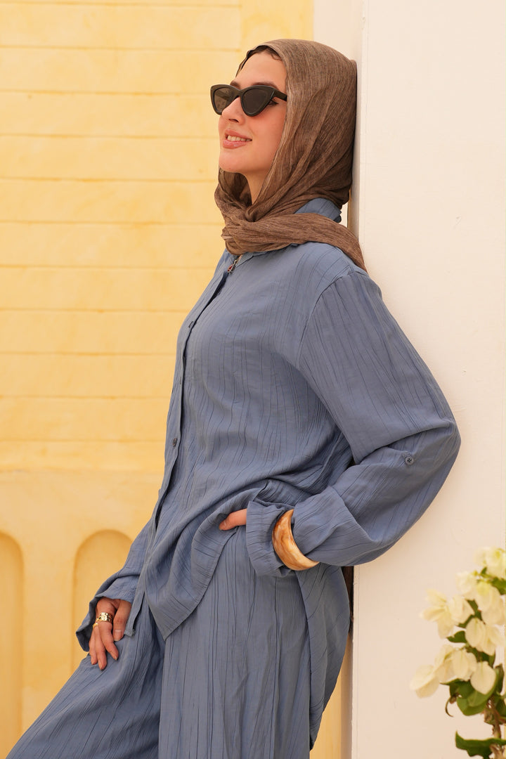 Textured Casual Suit