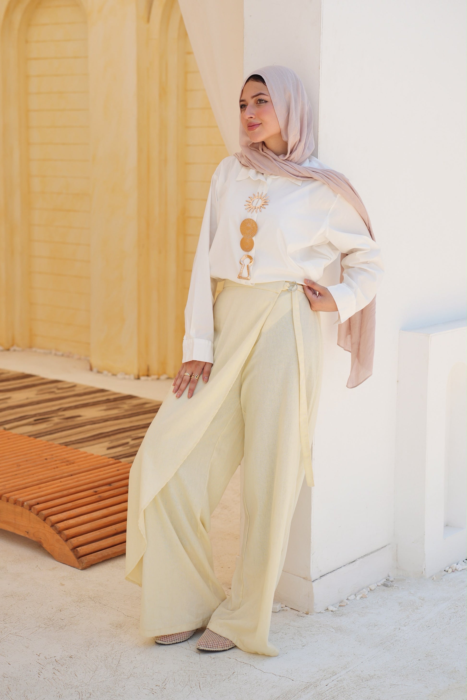 Women’s Wrap Wide Leg Pants