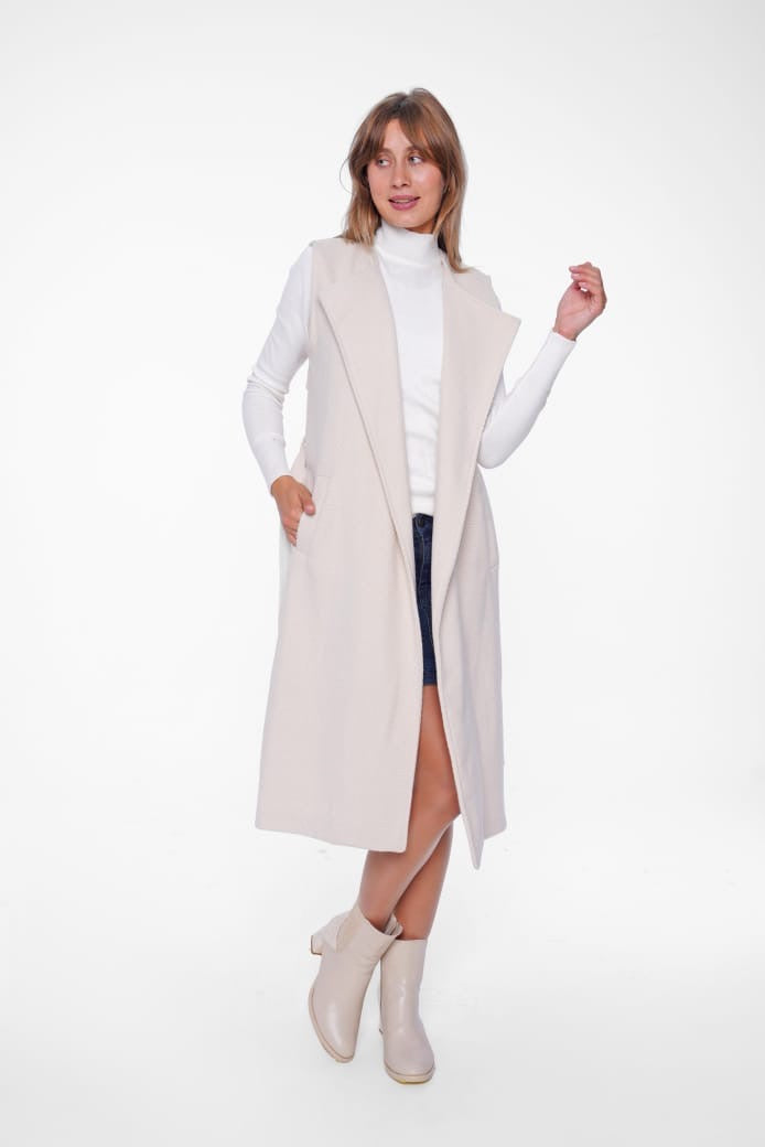 Long Sleeveless Coat