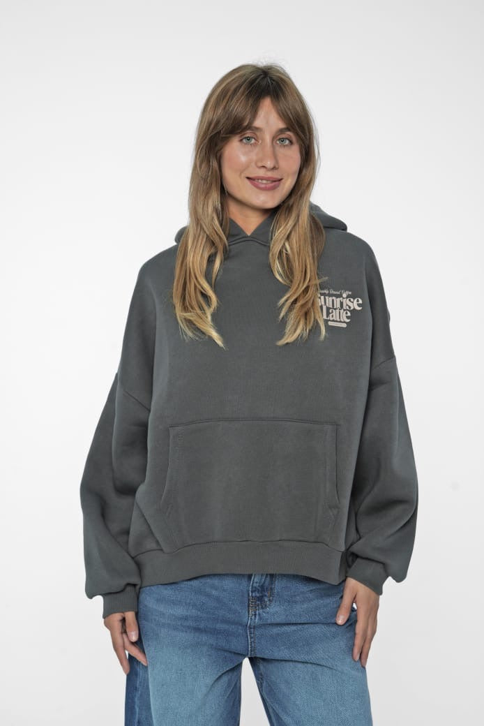 Charcoal Sunrise Latte Hoodie