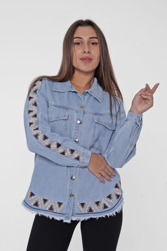 Embroidered Denim Jacket