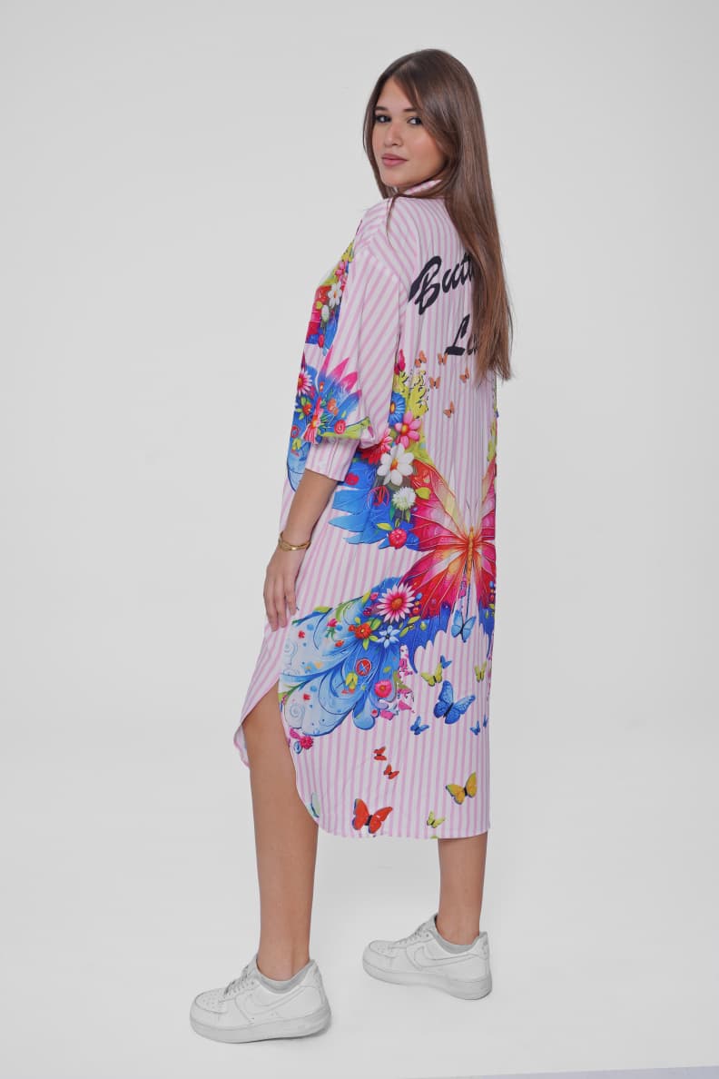 Brighten your day with a butterfly print shirt