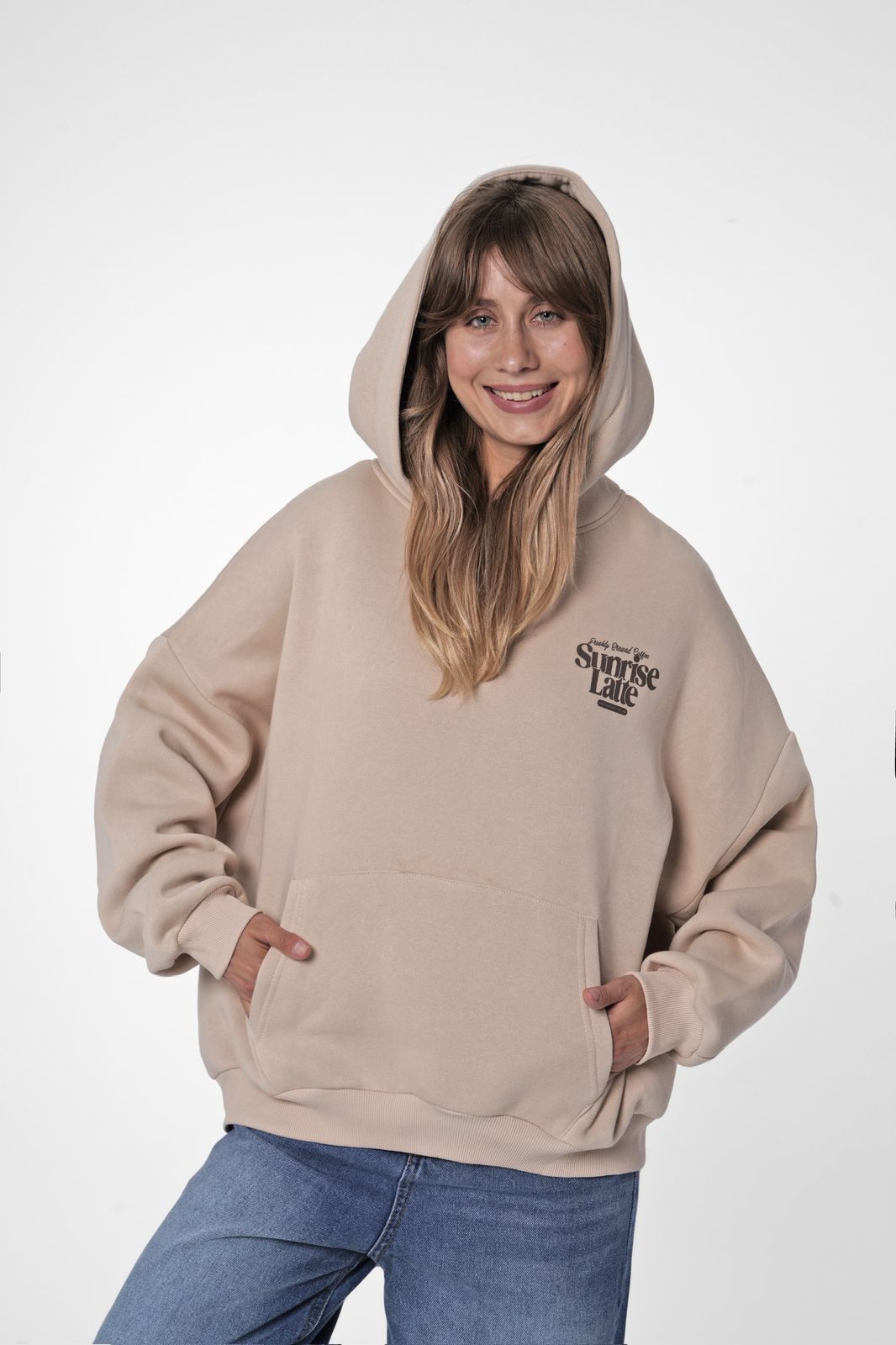 Charcoal Sunrise Latte Hoodie