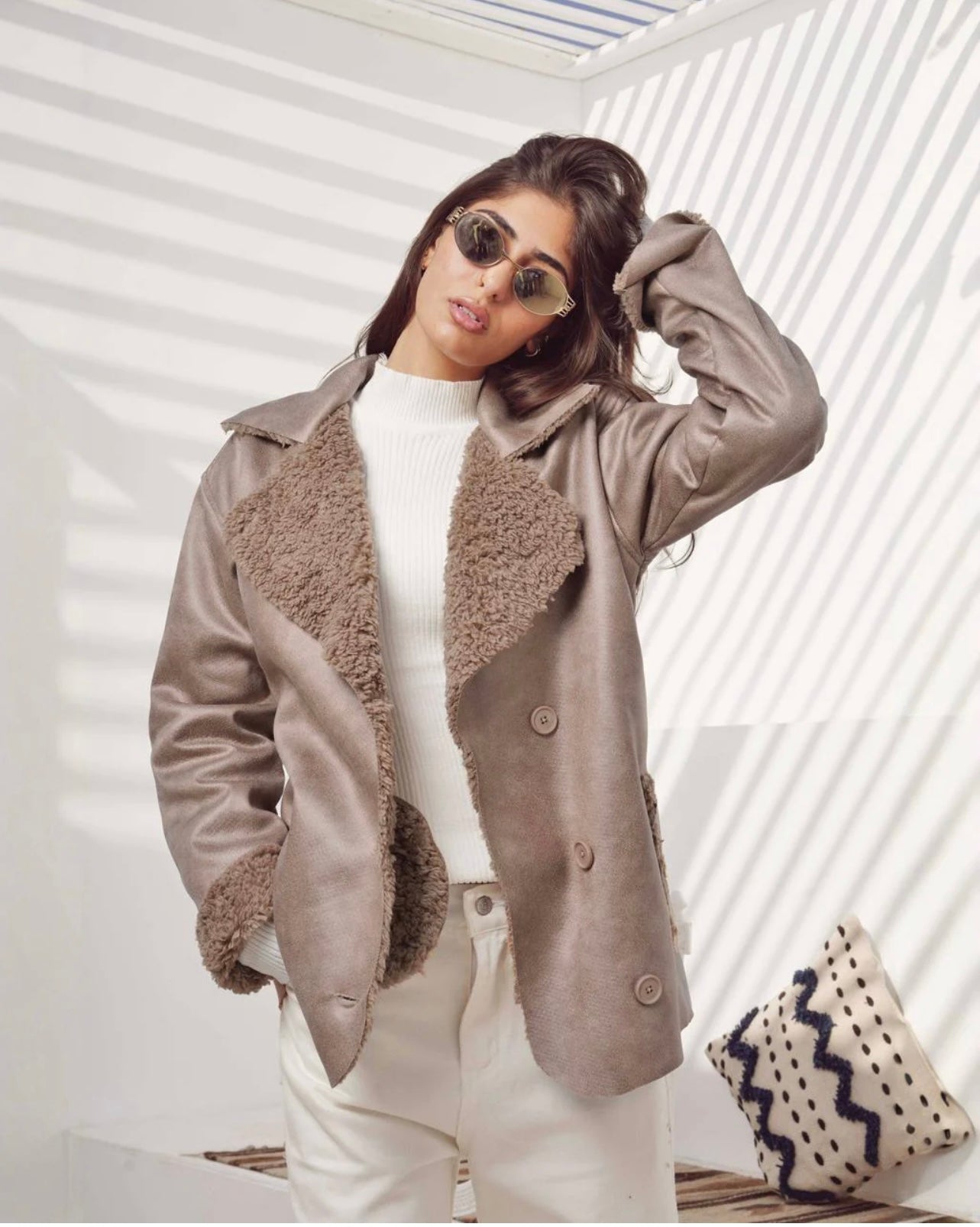 Shearling Lined Coat