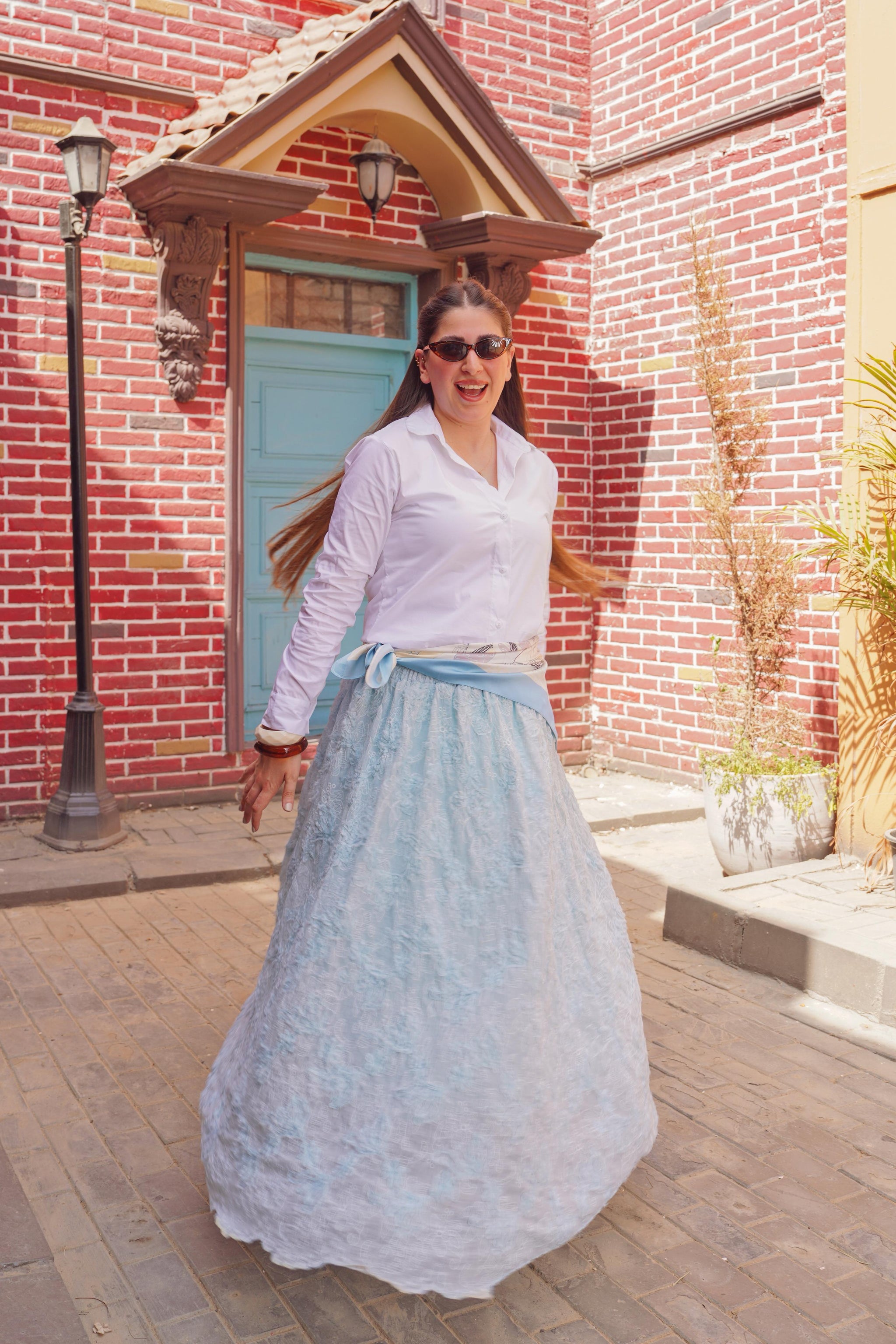 Satin Waist Wrap Maxi Skirt