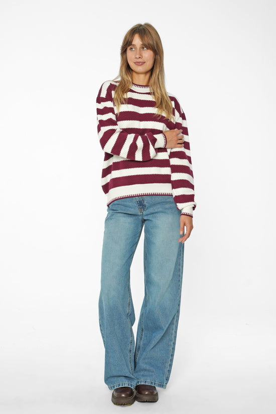 Striped Knit Sweater