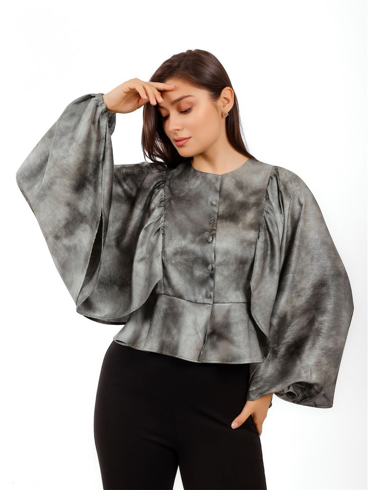 Wide Sleeve Blouse