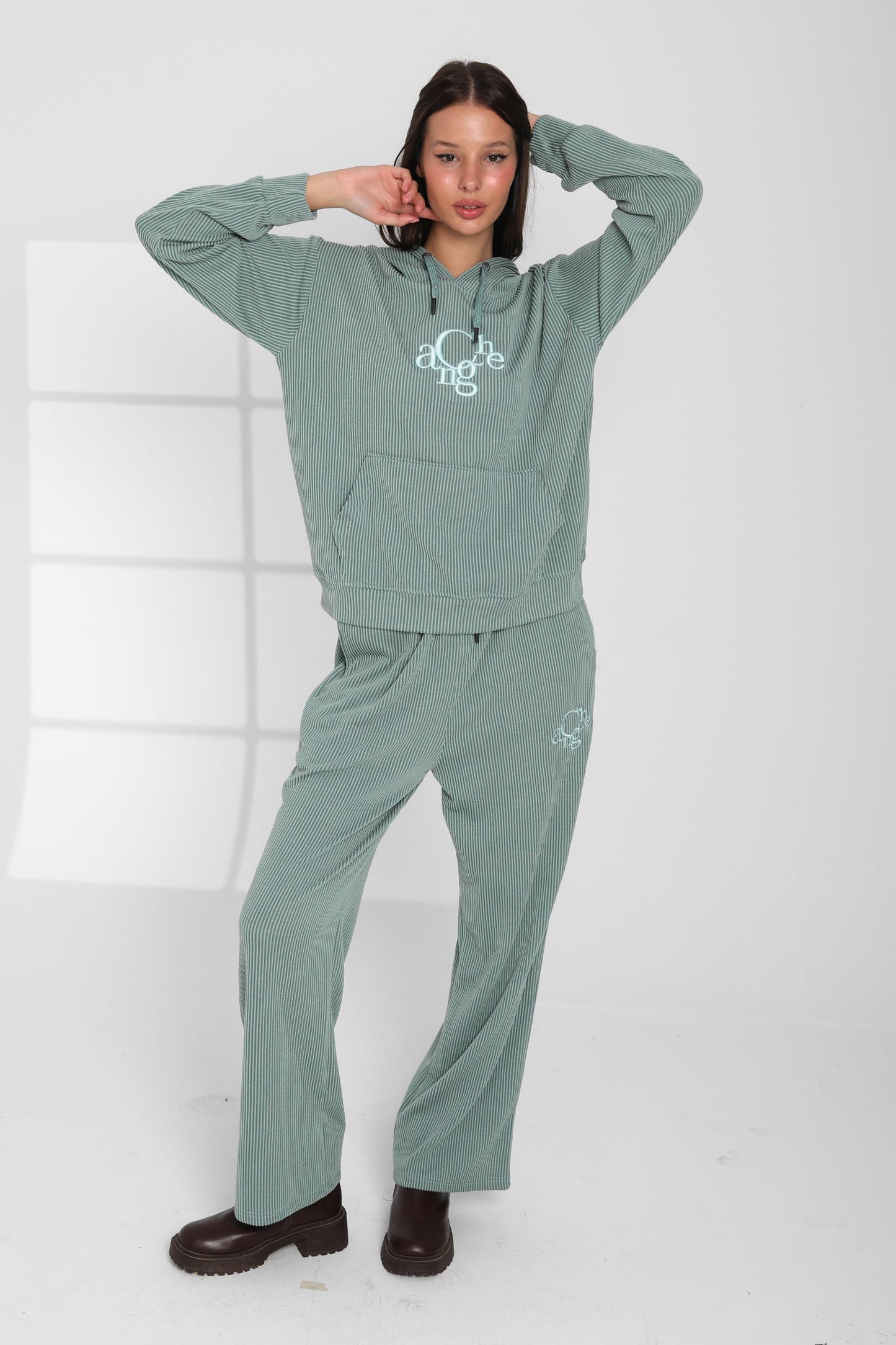 Ribbed Hoodie Lounge Set