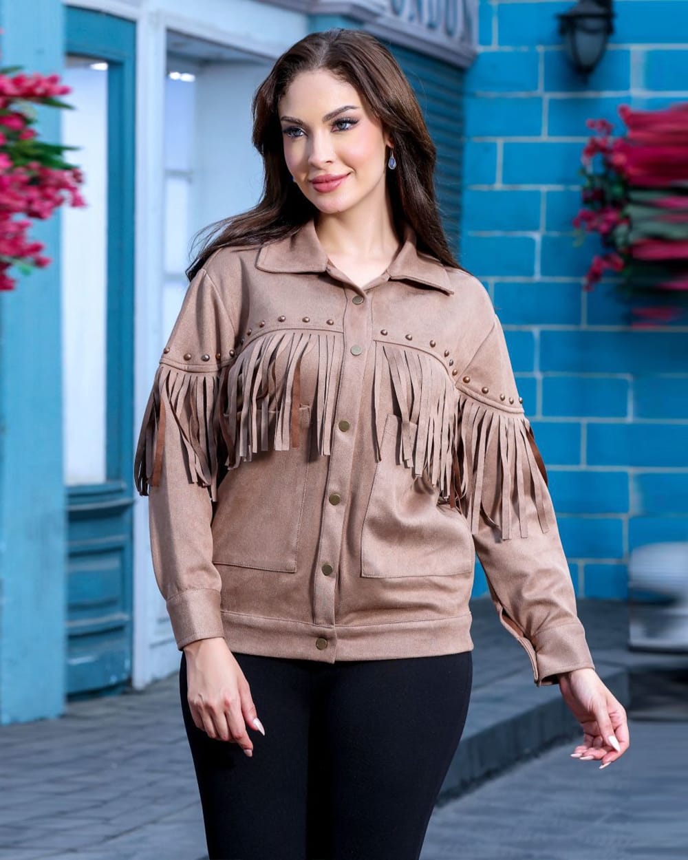 Suede Fringe Shirt