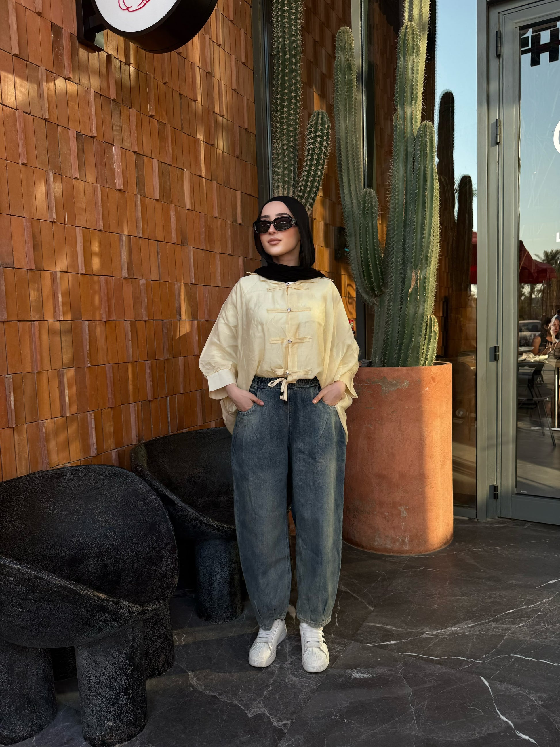 Relaxed Denim Pants