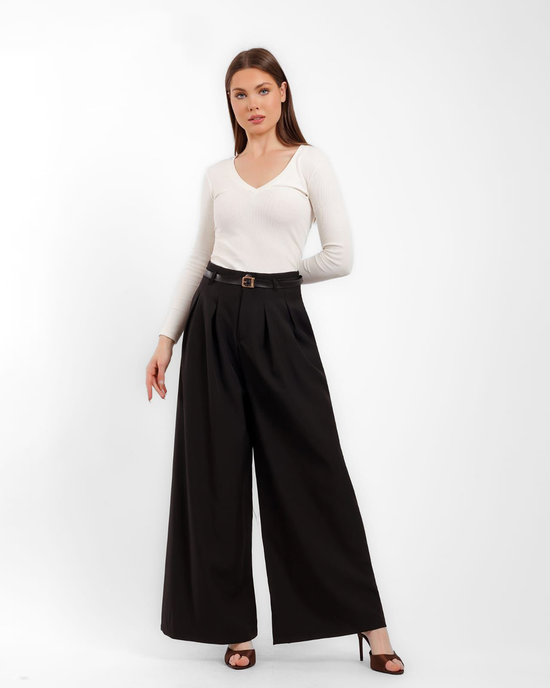 High-Waist Wide-Leg Pants