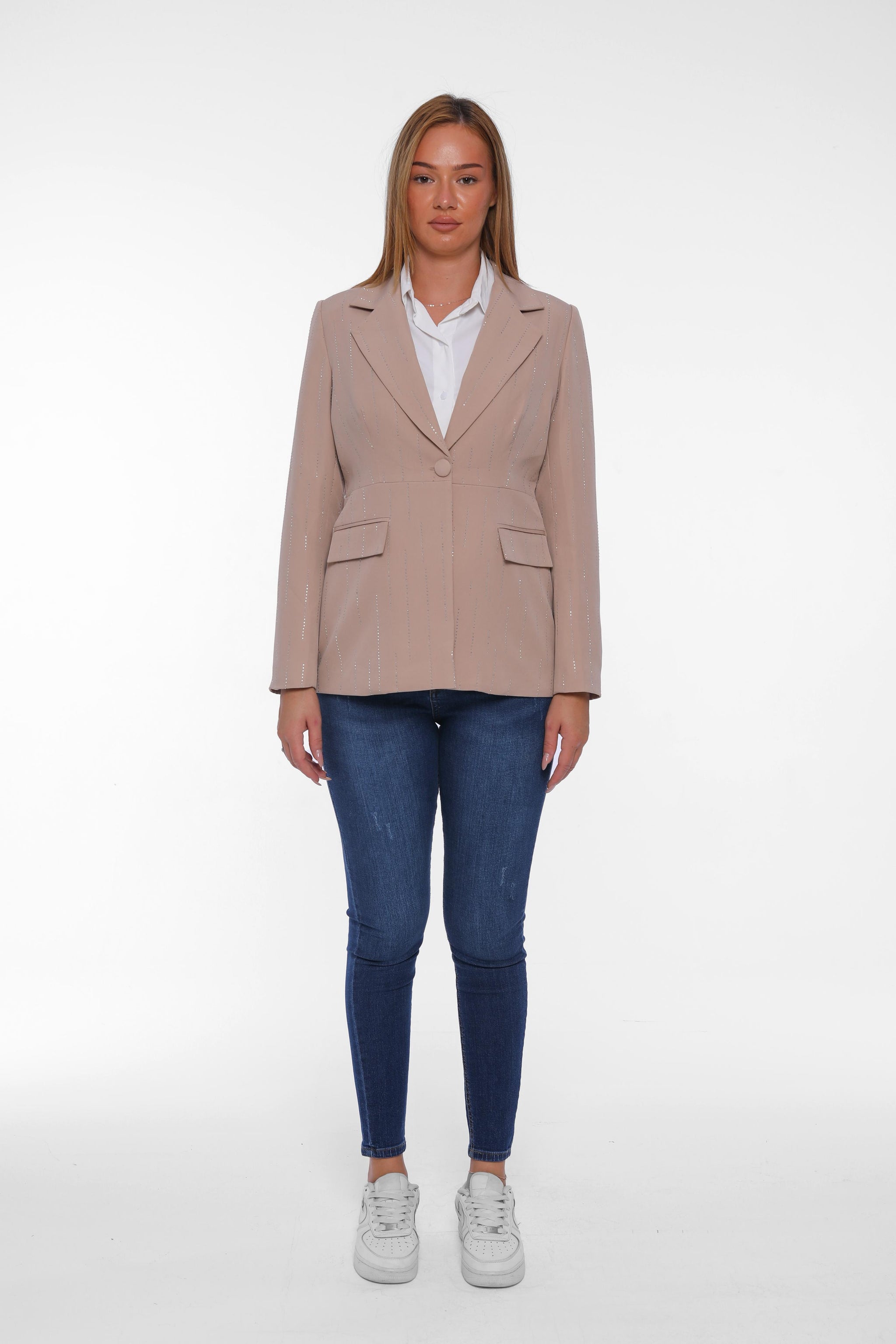 Classic Striped Blazer