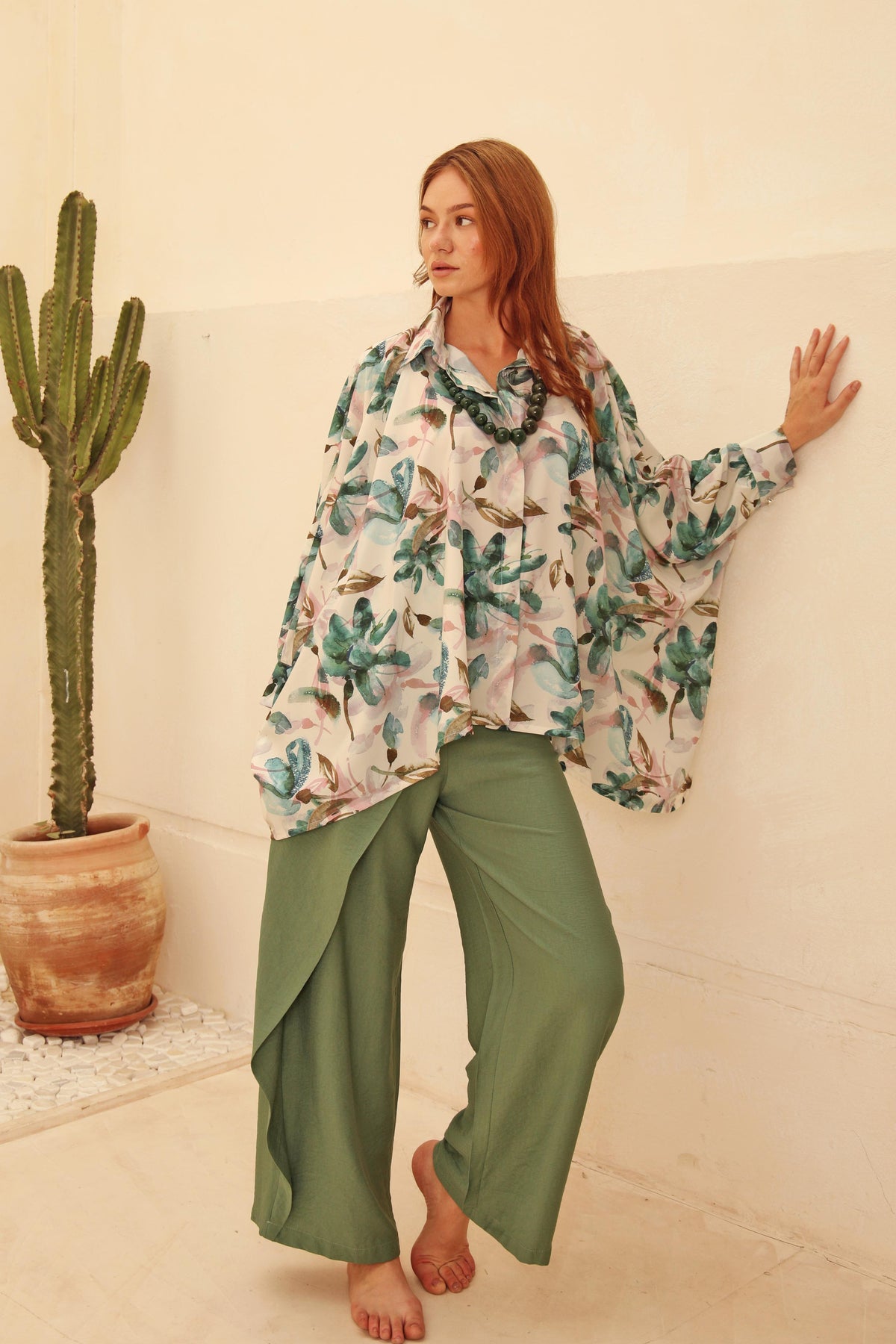 Printed blouse… the beauty of nature in your look 26