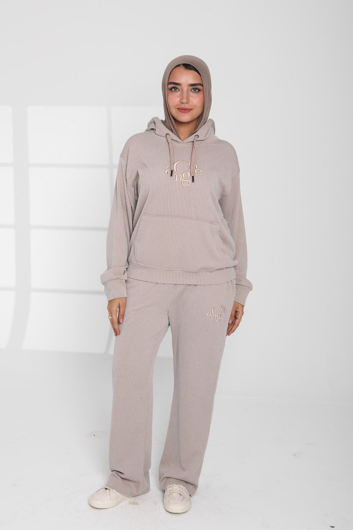 Ribbed Hoodie Lounge Set