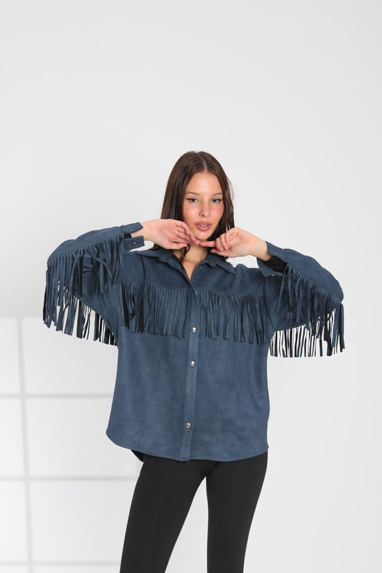 Fringe Suede Shirt