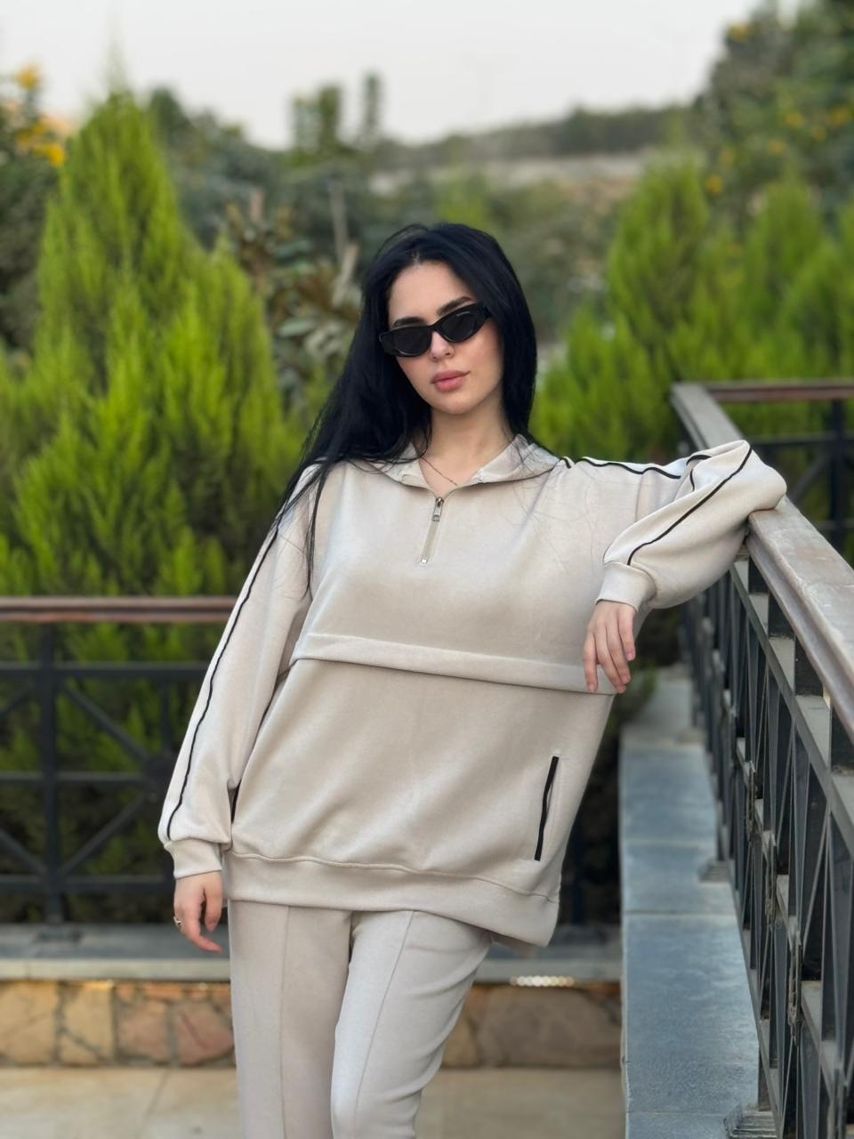 Relaxed Fit Zipper Set